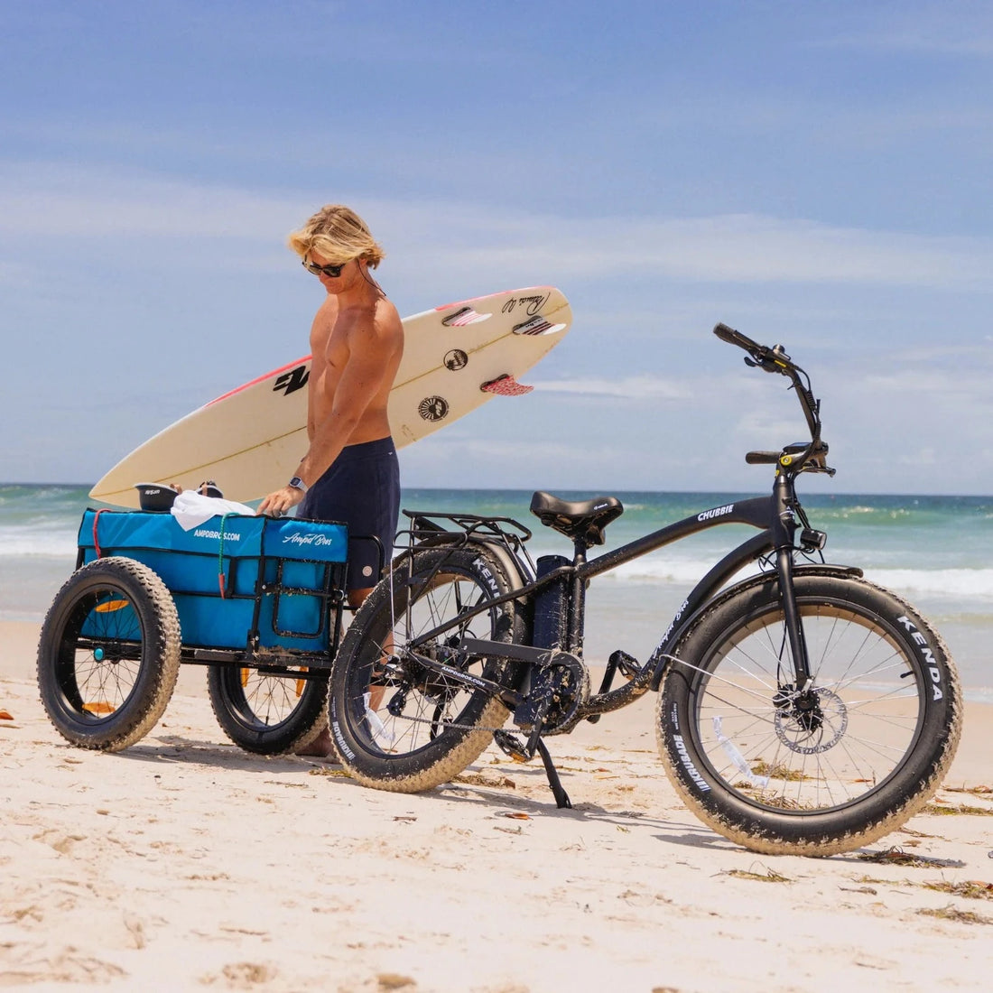 Ampd Bros Deluxe Surf Cargo Bike Trailer