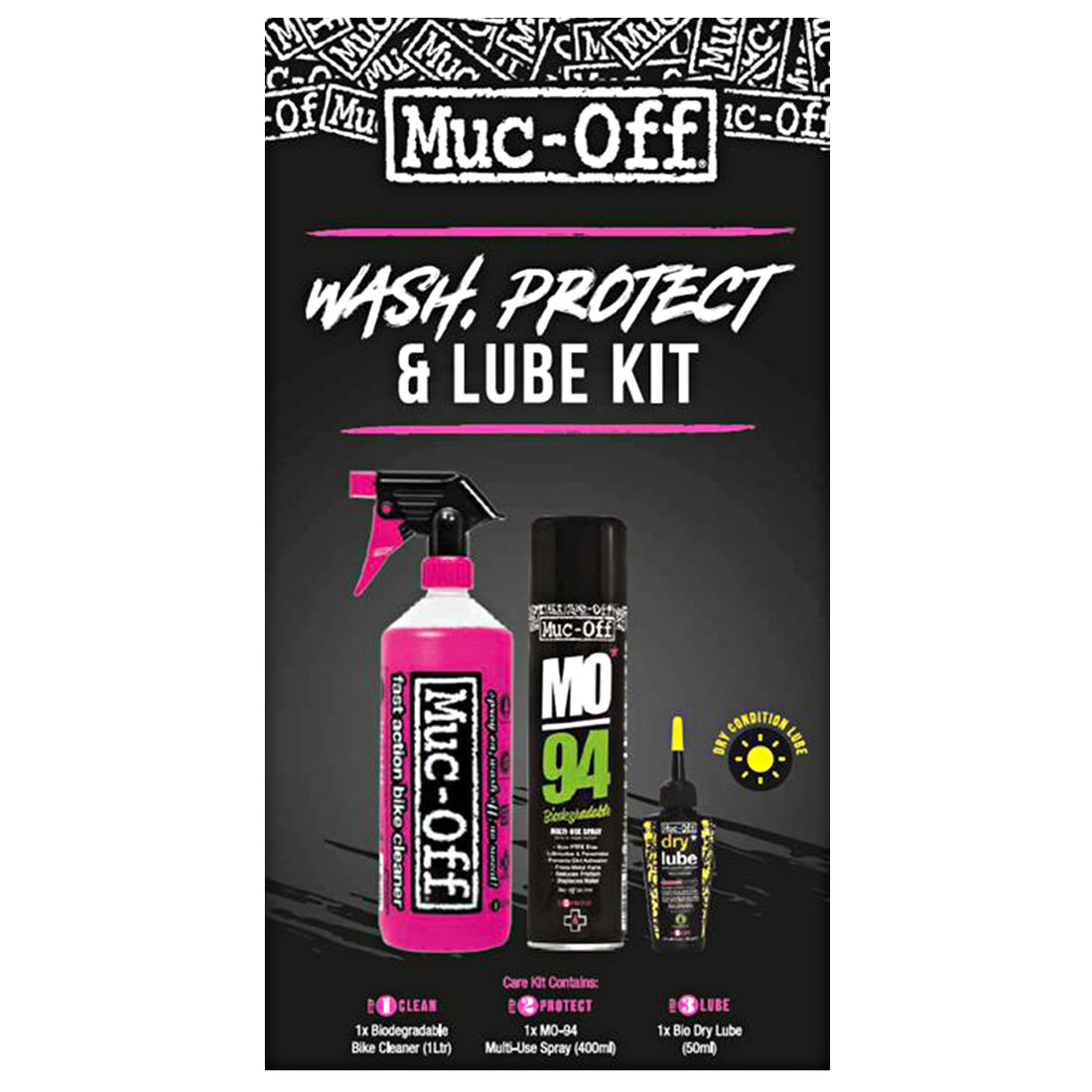 Muc-Off Bicycle Clean Protect & Lube Kit - Dry