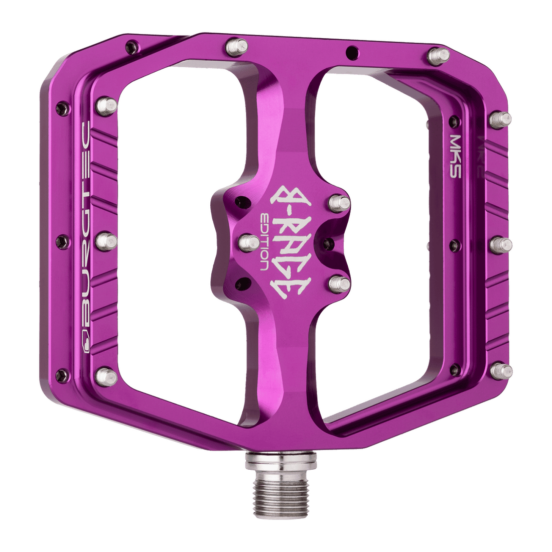 pedale mtb pink Burgtec Penthouse MK5 B-Rage Edition MTB Flat Pedals – Empire Cycles