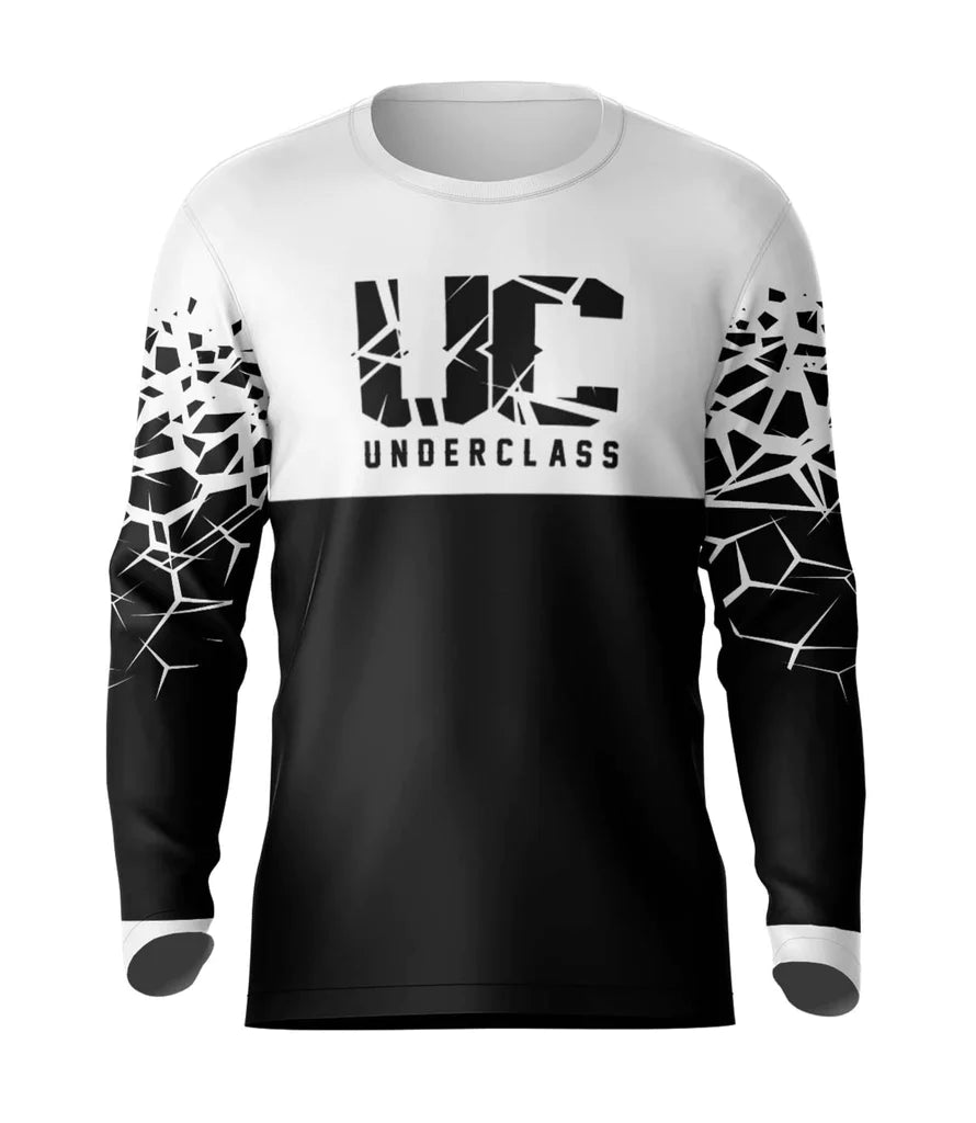 Underclass MX Air Jersey - Long Sleeve - Cracked White