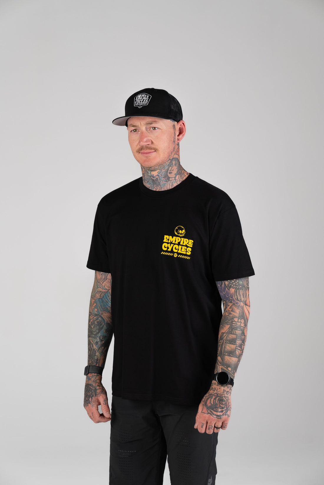 Empire Cycles Live Fast T shirt Black