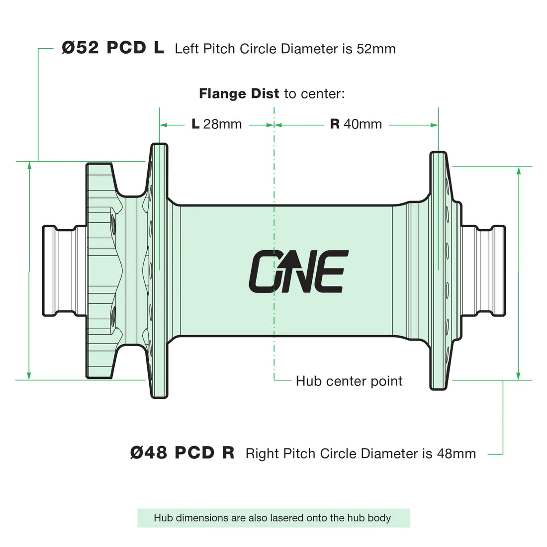 OneUp Components Boost 6-Bolt MTB Front Hub