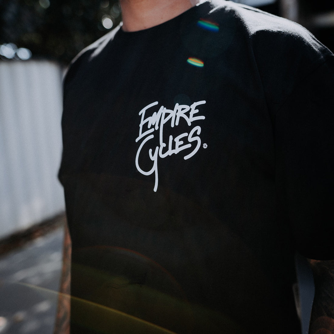 Empire Cycles Tag T-Shirt Black