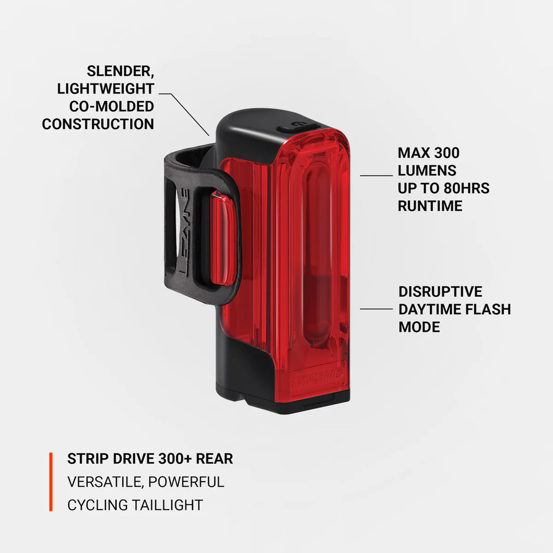 Lezyne Strip Drive 300+ Rear Light