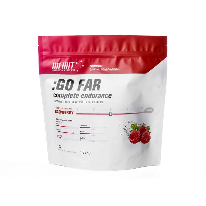 Infinit Nutrition Go Far Endurance Fuel & Electrolyte Mix - Raspberry