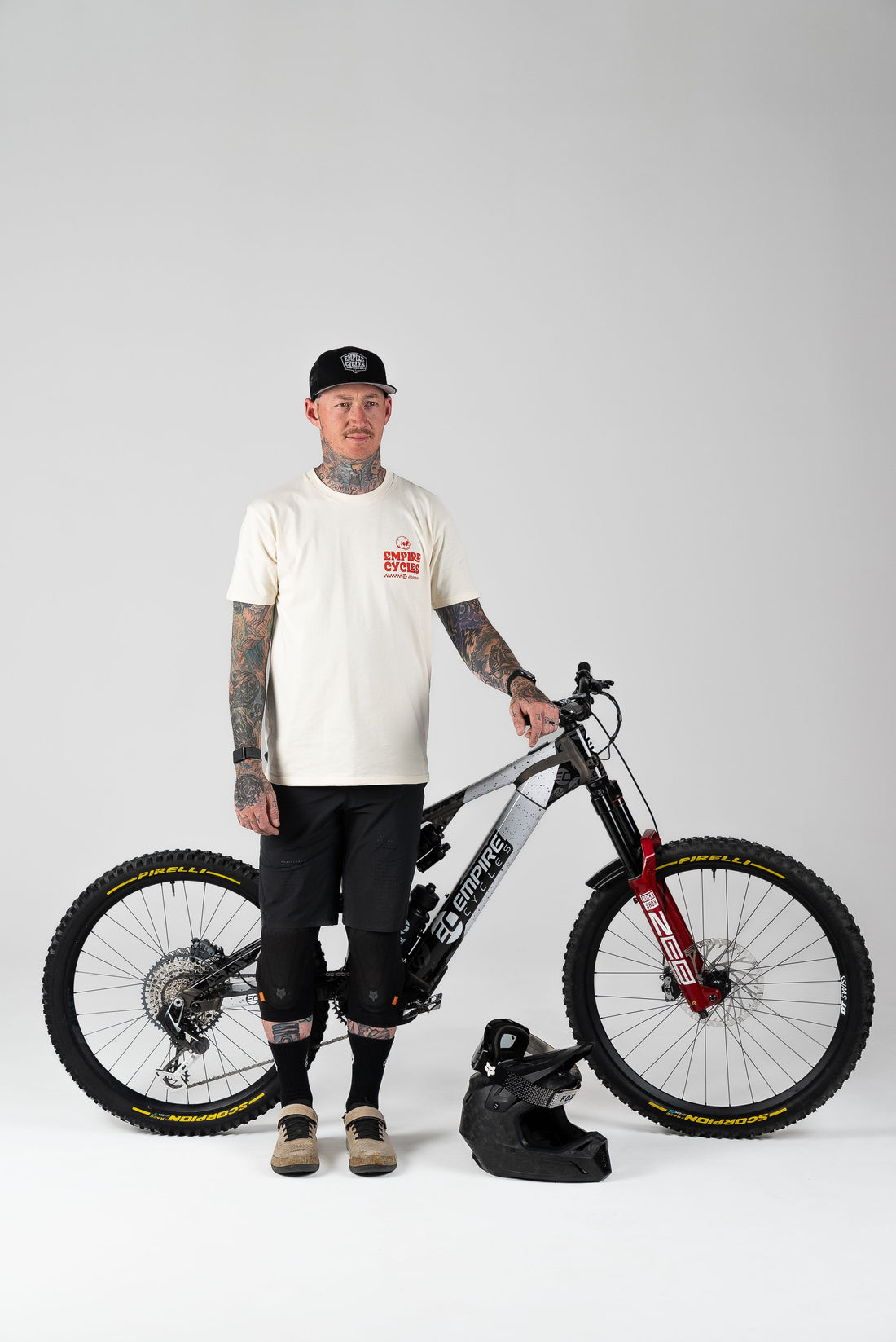 Empire Cycles Live Fast T Shirt Ecru